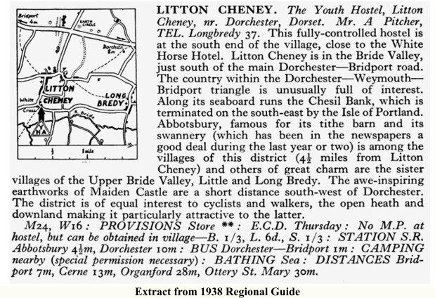 Extract from 1938 Regional Guide