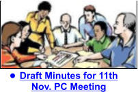 •	Draft Minutes for 11th Nov. PC Meeting