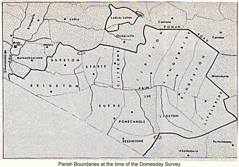 Parish Boundaries at the time of the Domesday Survey