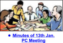 •	Minutes of 13th Jan. PC Meeting