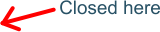 Closed here