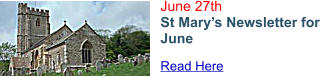 June 27th St Mary’s Newsletter for June Read Here