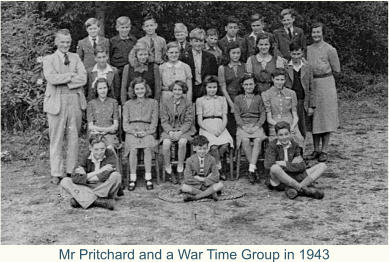 Mr Pritchard and a War Time Group in 1943