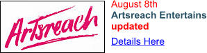 August 8th Artsreach Entertains updated Details Here