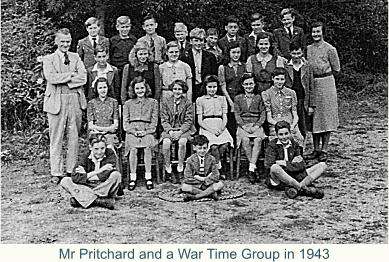 Mr Pritchard and a War Time Group in 1943