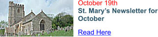 October 19th St. Mary’s Newsletter for October Read Here