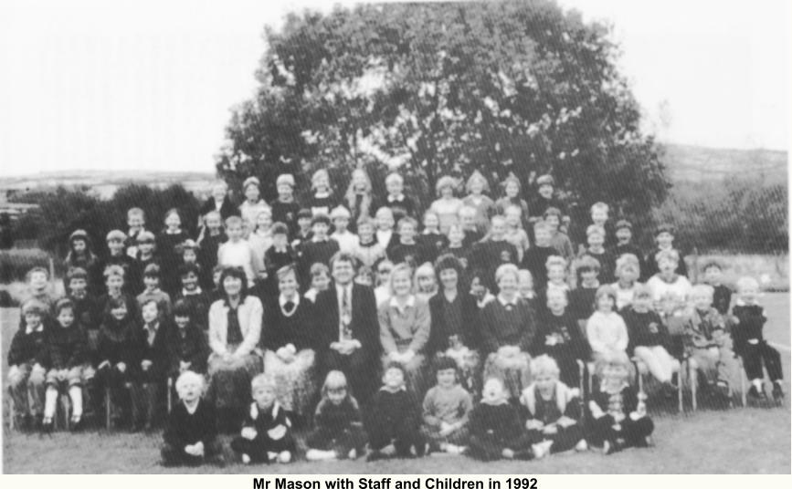 Mr Mason with Staff and Children in 1992