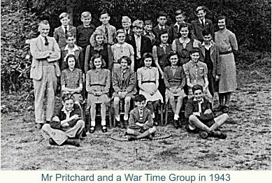 Mr Pritchard and a War Time Group in 1943